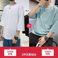 帕蘭妮卡（Palannika） 七分袖 男士T恤 19500白+綠 