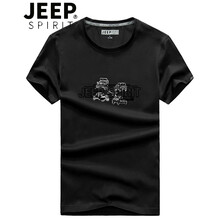 Jeep 短袖 男士T恤 54001-黑色 
