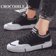 鱷魚恤（CROCODILE）男士黑色布面 42