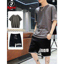 APES BACK 短袖 男士T恤 1902深灰色+19088黑白色 