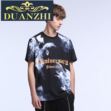 端致（DUANZHI） 長(zhǎng)袖 男士T恤 黑色090 
