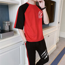 創(chuàng)苗（CHUANGMIAO） 短袖 男士T恤 TZ623紅色 