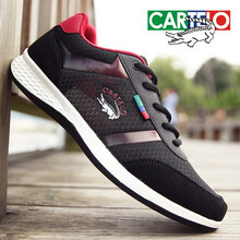 卡帝樂鱷魚（CARTELO）男士3691黑色網(wǎng)面 41