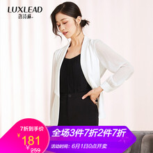 洛詩(shī)琳（LUXLEAD）  五分袖 女 短外套 拼接，透視，蕾絲