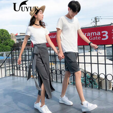 UYUK 短袖 男士T恤 女士套裝 