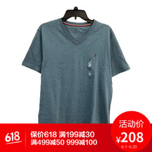 Tommy Hilfiger 短袖 男士T恤 622暗紅 