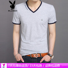 PLAYBOY ESTABLISHED 1953 短袖 男士T恤 1818灰色 