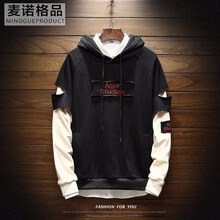 麥諾格品 長袖 男士T恤 3908黑色 XXL