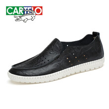 卡帝樂(lè )鱷魚(yú)（CARTELO）男士黑色打孔款 42