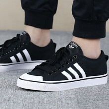 阿迪達(dá)斯（Adidas）板鞋CQ2332一號(hào)黑色+亮白 