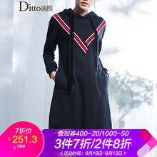 迪圖（Ditto） 純色  連衣裙