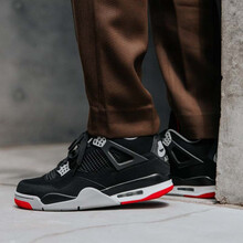 耐克（NIKE）籃球鞋 308497-060黑紅公牛復(fù)刻 