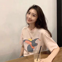 茵淑達(dá)（INSODAER） 印花 短袖 T恤 女 圓領(lǐng)