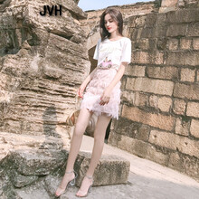 JVH  流蘇，印花 連衣裙