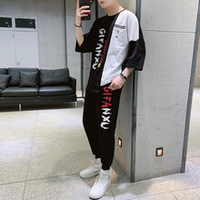 德萊文（Delewen） 五分袖 男士T恤 TZ67黑色 