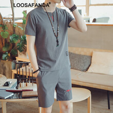 LOOSAFANDA 短袖 男士T恤 TZ118灰色 