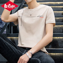 Lee Cooper 短袖 男士T恤 杏色 