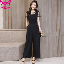 貓人（MiiOW） 高腰 闊腿褲 女 九分褲 休閑褲