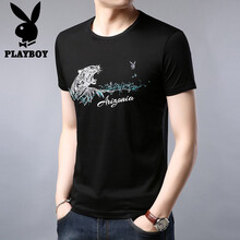 花花公子（PLAYBOY ESTABLISHED 1953） 短袖 男士T恤 HH1020黑色 