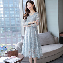 減齡小碎花長(cháng)裙，打造甜美女神