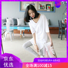 圓領(lǐng)短袖寬松上衣，打造清爽小臉
