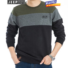 吉普（JEEP） 長(zhǎng)袖 男士T恤 11845615008軍綠 