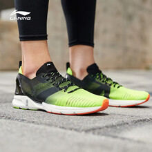 李寧（LI-NING）跑步鞋熒光亮綠/標(biāo)準(zhǔn)黑 
