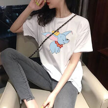 韻澤（YUNZE） 印花 短袖 T恤 女 圓領(lǐng)