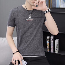 予蒙（YULMONN） 短袖 男士T恤 T8081深灰色 