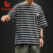 鴨鴨（YAYA） 短袖 男士T恤 黑色T281 