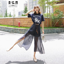 時尚印花九分褲，讓你輕松做女神