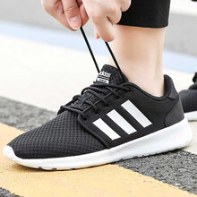 Adidas跑步鞋CG5834/黑白 