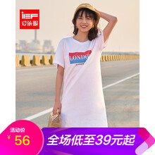 IEF 刺繡 短袖 T恤 女 圓領(lǐng)