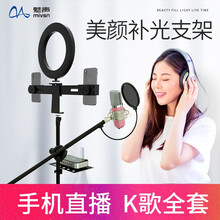 魅聲  懸掛式 麥克風 粉色（升級版帶補光燈落地支架）