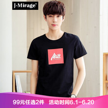 J·Mirage 短袖 男士T恤 902 黑色 