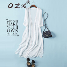 O.Z.X V領(lǐng) 七分袖 女 短外套 拼接，蕾絲