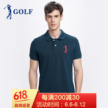 高爾夫（GOLF） 短袖 男士T恤 深寶藍 