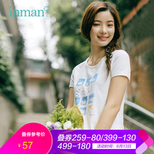 茵曼（INMAN）  短袖 T恤 女 圓領(lǐng)