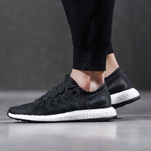 阿迪達(dá)斯（Adidas）跑步鞋CM82381號黑色+碳黑 