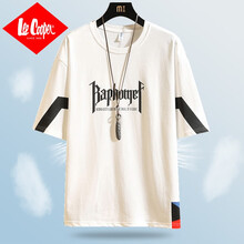 Lee Cooper 五分袖 男士T恤 3042米白【純棉.】 