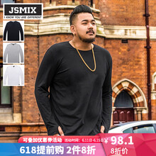 Jsmix 長(zhǎng)袖 男士T恤 黑色（圓領(lǐng)） 