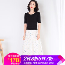 宜朵（yido） 碎花 腰帶，鏤空 連衣裙