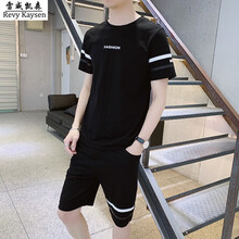 雷威凱森（Revy Kaysen） 短袖 男士T恤 黑色 