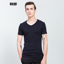 利郎（LILANZ） 短袖 男士T恤 黑02 