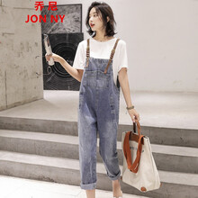 喬尼（JON NY） 高腰 背帶褲 女 九分褲 牛仔褲