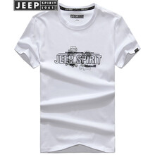 Jeep 短袖 男士T恤 白色（4011款） 
