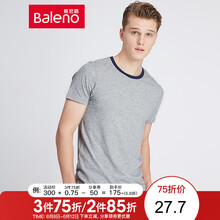 班尼路（Baleno） 短袖 男士T恤 20E花灰 