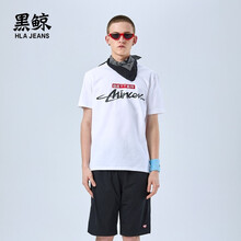 黑鯨（HLAJEANS） 短袖 男士T恤 漂白36 