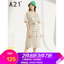 中袖蝙蝠袖連衣裙