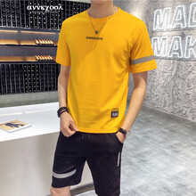 annkcool 短袖 男士T恤 黃色 